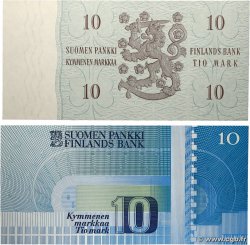 10 Markkaa Lot FINLAND  1963 P.104a et P.113a UNC-