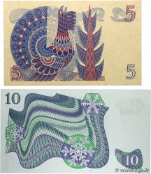 5 et 10 Kronor Lot SUÈDE  1965 P.51a et P.52d NEUF