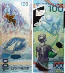100 Rubley Lot RUSSIE  2014 P.274b et P.280 NEUF