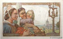 20 Francs PÊCHEUR FRANCE  1943 F.13.06 XF