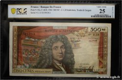 500 Nouveaux Francs MOLIÈRE FRANKREICH  1964 F.60.06 SS