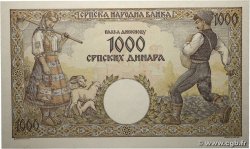 1000 Dinara SERBIEN  1942 P.32b fST+