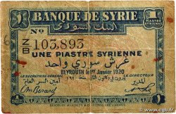 1 Piastre SYRIE  1920 P.006