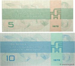 5 et 10 Mark Lot ALLEMAGNE RÉPUBLIQUE DÉMOCRATIQUE  1979 P.FX3 et P.FX4 NEUF