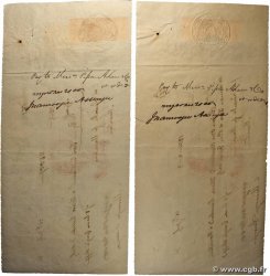 1314 et 2500 Rupees Lot INDES BRITANNIQUES Calcutta 1841 Doc.lettre TTB