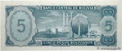 5 Pesos Bolivianos BOLIVIE  1962 P.153a SPL
