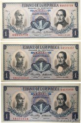 1 Peso Oro Lot COLOMBIE  1968 P.404d