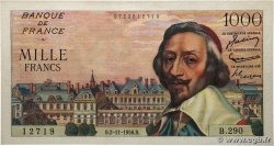 1000 Francs RICHELIEU FRANCE 1956 F.42.23