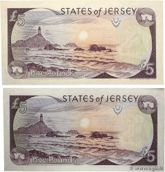 5 Pounds Petit numéro JERSEY  1993 P.21a pr.NEUF