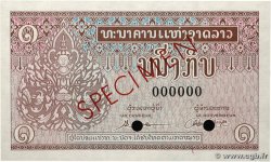 1 Kip Spécimen LAOS  1962 P.08s ST