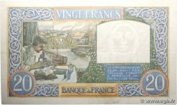 20 Francs TRAVAIL ET SCIENCE FRANCE  1941 F.12.19 TTB