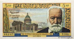 5 Nouveaux Francs VICTOR HUGO FRANCE  1965 F.56.17 XF