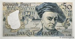 50 Francs QUENTIN DE LA TOUR FRANCE  1989 F.67.15