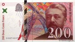 200 Francs EIFFEL Numéro radar FRANCIA  1996 F.75.02 FDC