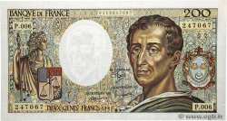 200 Francs MONTESQUIEU FRANCE  1981 F.70.01