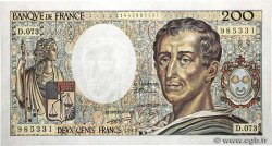 200 Francs MONTESQUIEU FRANCE  1989 F.70.09 UNC-
