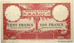 100 Francs MOROCCO  1926 P.14 F-