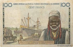 100 Francs Félix Éboué BCEAEC CAMEROUN  1961 A.145b TB