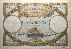 50 Francs LUC OLIVIER MERSON FRANCE  1929 F.15.03