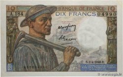 10 Francs MINEUR FRANCE  1949 F.08.21