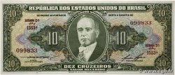 10 Cruzeiros BRAZIL  1953 P.159d