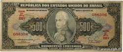 500 Cruzeiros BRAZIL  1960 P.164a