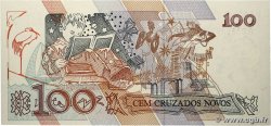 100 Cruzeiros sur 100 Cruzados Novos BRAZIL  1990 P.224b UNC