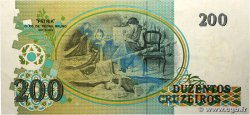 200 Cruzados Novos BRAZIL  1989 P.221a AU