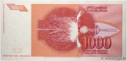 1000 Dinara YOUGOSLAVIE  1992 P.114 SUP+