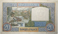 20 Francs TRAVAIL ET SCIENCE FRANCE  1940 F.12.10 TB+