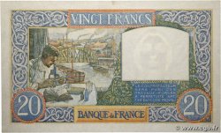 20 Francs TRAVAIL ET SCIENCE FRANCE  1940 F.12.11 TTB