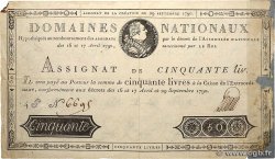 50 Livres FRANCIA  1790 Ass.04a MC