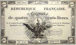400 Livres FRANCIA  1792 Ass.38a EBC