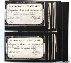 250 Livres Lot FRANCIA  1793 Ass.45a MBC