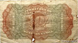 10 Shillings SAMOA  1939 P.07b TB+
