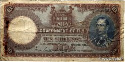 10 Shillings FIDJI 1938 P.038b