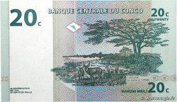 20 Centimes RÉPUBLIQUE DÉMOCRATIQUE DU CONGO  1997 P.083a NEUF