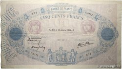 500 Francs BLEU ET ROSE modifié FRANCE  1939 F.31.23
