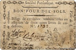 10 Sols FRANCE regionalism and various Saint-Maixent 1791 Kc.79.062 F