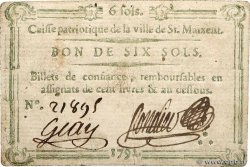 6 Sols FRANCE regionalism and various Saint-Maixent 1792 Kc.79.068 VF
