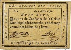 8 Sous FRANCE regionalism and various Lamarche 1792 Kc.88.046 VF