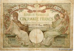 50 Francs MADAGASCAR  1937 P.038