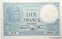 10 Francs MINERVE modifié FRANCE  1939 F.07.02
