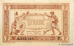 1 Franc TRÉSORERIE AUX ARMÉES 1917 FRANCE  1917 VF.03.06