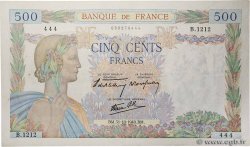 500 Francs LA PAIX FRANCE  1940 F.32.08