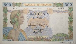 500 Francs LA PAIX FRANCE  1941 F.32.14