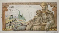 1000 Francs DÉESSE DÉMÉTER FRANCE  1942 F.40.02