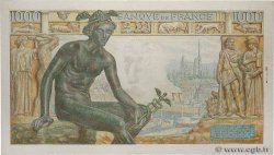 1000 Francs DÉESSE DÉMÉTER FRANCE  1942 F.40.02 VF