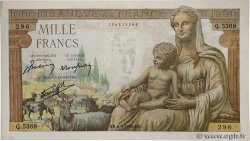 1000 Francs DÉESSE DÉMÉTER FRANCE  1943 F.40.23
