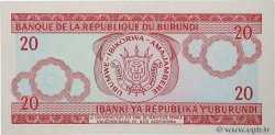 20 Francs Numéro radar BURUNDI  2005 P.27d NEUF